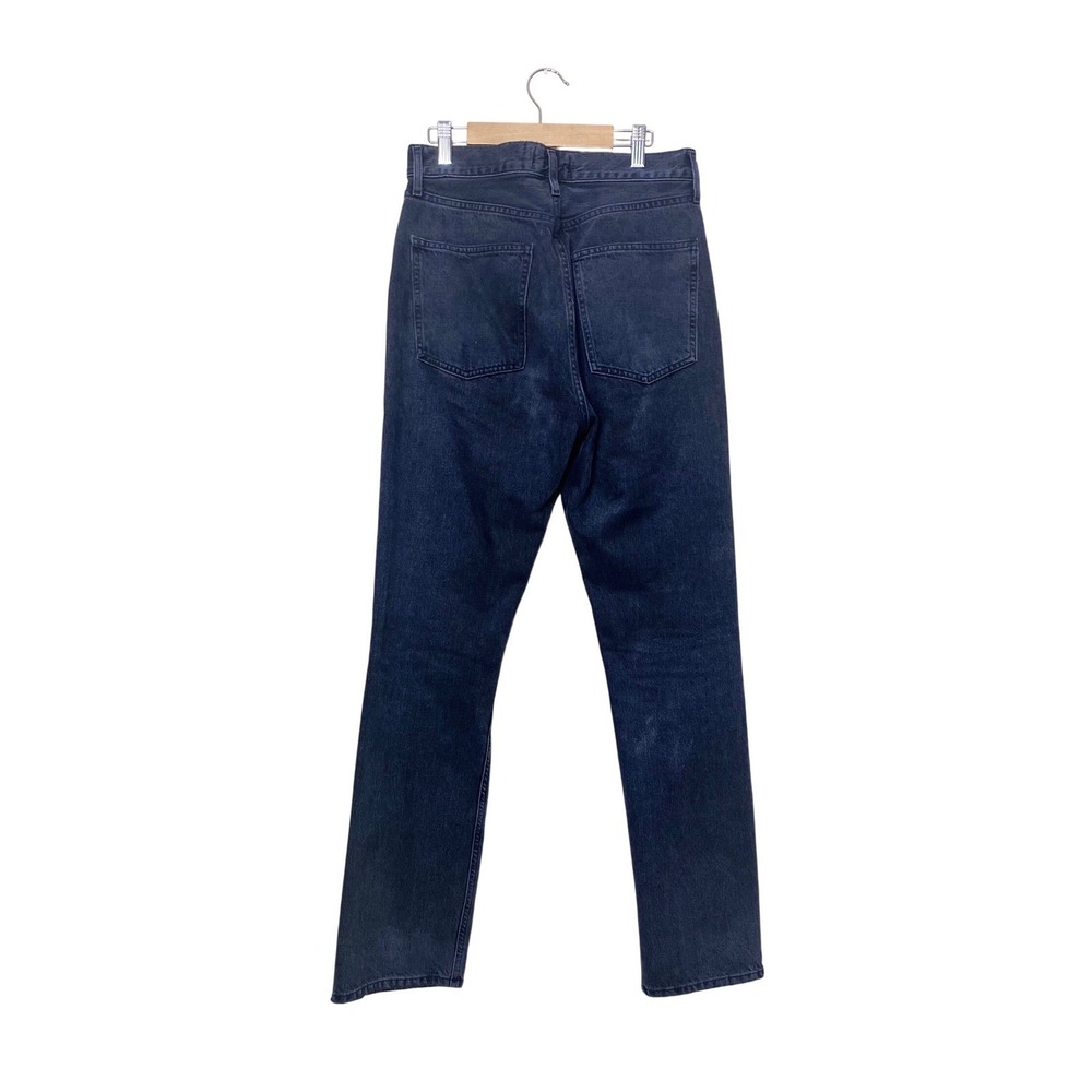Agolde High Rise Straight Leg Distressed Jeans Faded Black‎ Size 27 - Picture 7 of 8